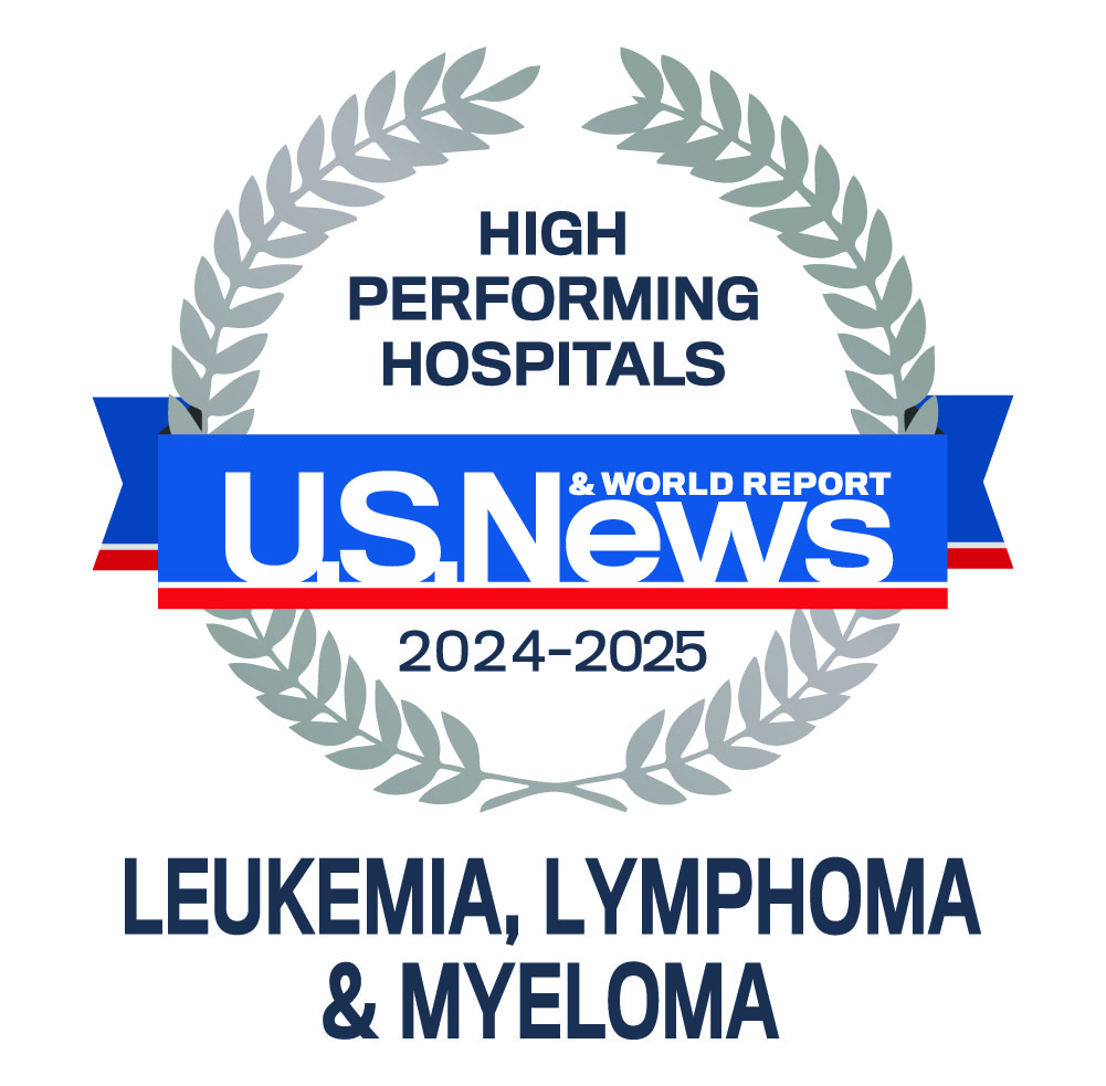 Leukemia Lymphoma Myeloma USNWR High Performing badge